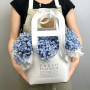 Букет из 5 голубых гипсофил в сумочке — вид 3